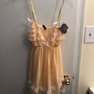 Yellow Lace Nighty